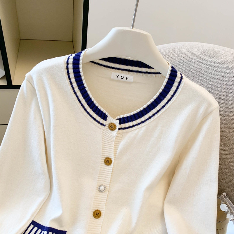 实拍学院风2025秋冬装新款设计感洋气小香风上衣针织衫毛衣开衫女,淘宝优惠券,粉丝福利购,淘宝优惠卷