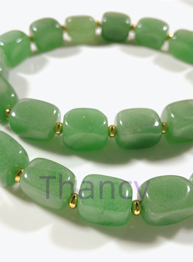 JCR绿色东陵玉短款项链