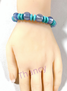 LULUS清新蓝色琉璃三件套