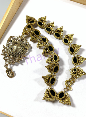 JCR满钻复古夸张个性项链