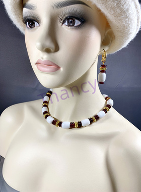 JoanRivers琉璃石头项链耳环手链