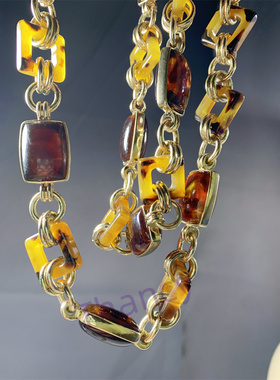 TALB*OTS醋酸环扣毛衣链可双层