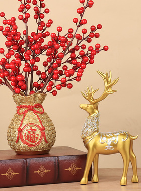 天然黄金麦穗干花大麦花束装饰客厅金色小麦送礼插花瓶仿真花摆件