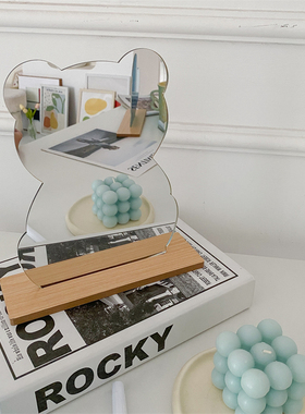 ins风可爱镜子网红同款不规则拍照化妆镜宿舍桌面少女心小镜子