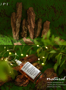 复古森系拍照道具树皮草坪草皮假苔藓背景布美食化妆品装饰绿布景