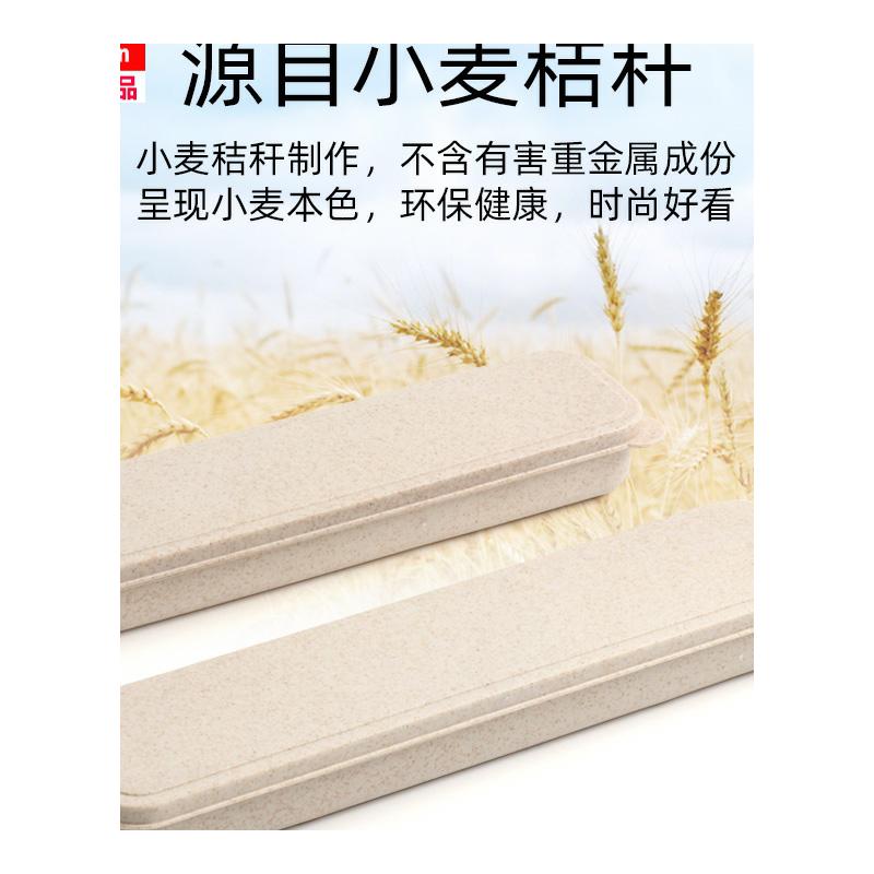 筷子盒餐具吸管勺子收纳盒布袋便携式单独快子空盒子加长儿童学生 - 图3