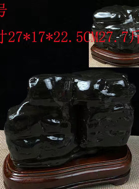 广西大化石彩陶石天然原石奇石红水河石头黑珍珠双色 鸳鸯彩陶石