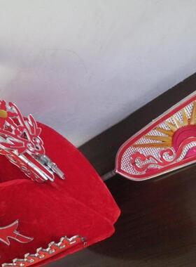 特价正品直销越剧驸马红绸状元帽