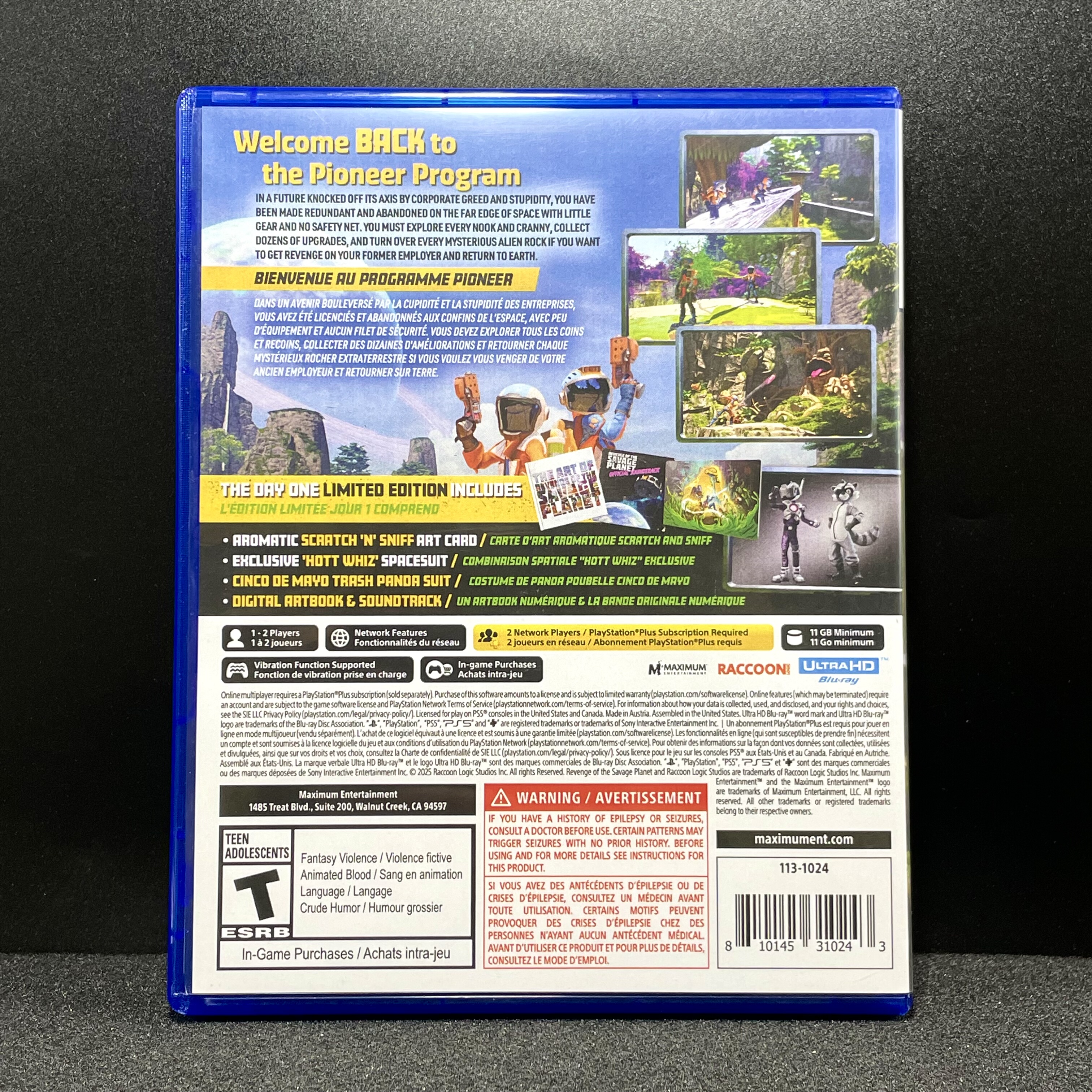 PS5国产包装盒 狂野星球复仇记 自印封面 没有卡带 空盒,淘宝优惠券,粉丝福利购,淘宝优惠卷