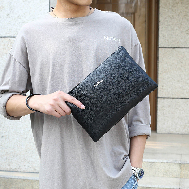 2022新款潮男士大容量信封包手拿包 路易贵族男士包袋