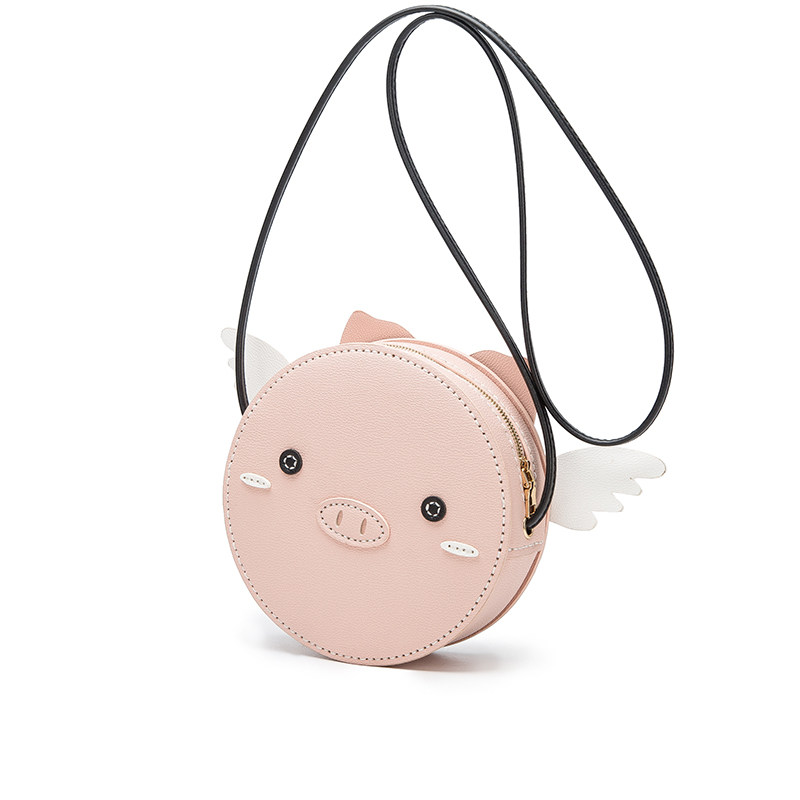 迷你小猪自制作礼物编织包包斜挎包 菲美女士包袋