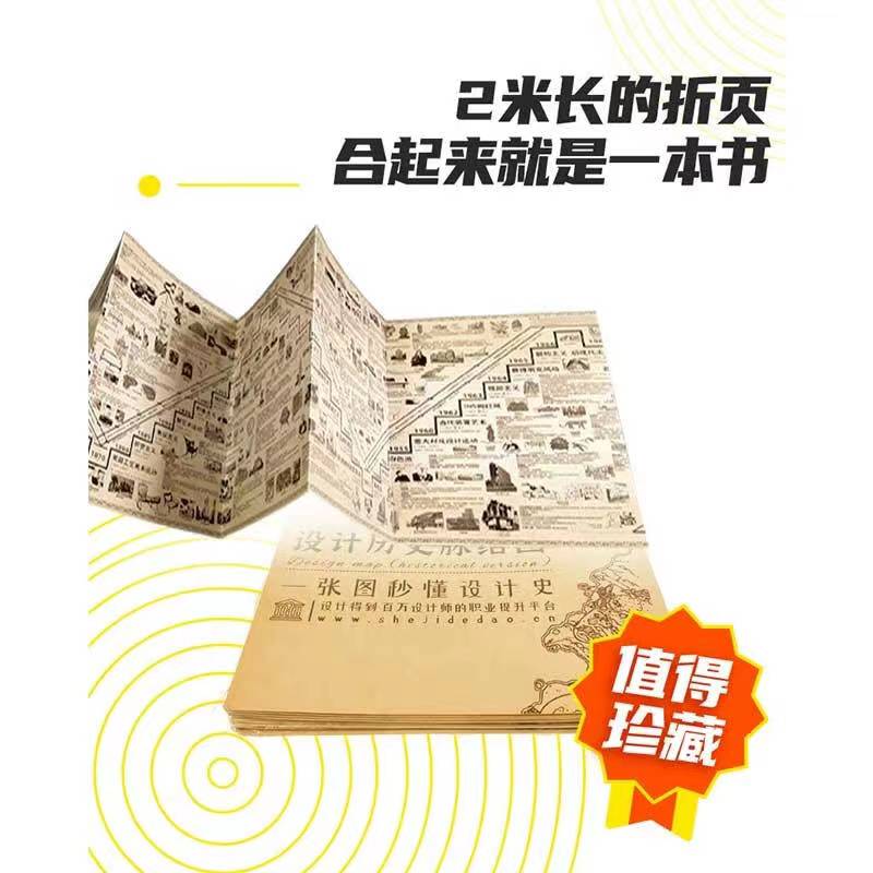 2本/套装【当天发】【官方原版全新塑封当天发货】设计历史脉络图+世界现代设计大师脉络图dop官方正版室内设计实战指南工艺材料篇 - 图2