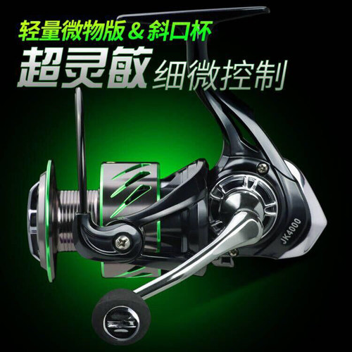 千渡全金属纺车轮无间隙渔轮路亚轮远投鱼轮线轮左右手互换型 - 图1