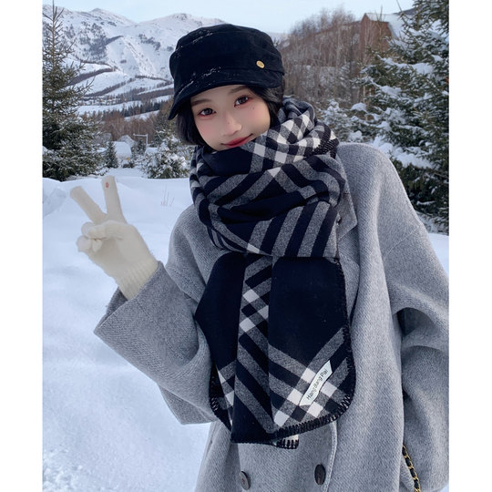 Women's scarf 2025 new winter student high-end sense