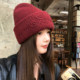 Wool blend hat for women 2025 new warm and ear protection