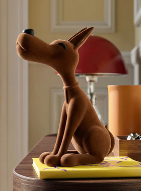 高档创意旺财犬狗摆件乔迁礼物