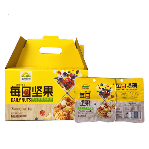 加州原野每日坚果多口味第二代干湿分离混合果仁果干礼盒年货30包 - 图0