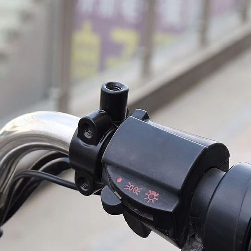 电动车雨棚配件电瓶车篷遮阳伞安装固定支架后视镜增高螺丝固定架 - 图2