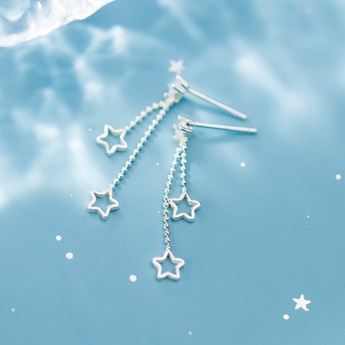 Модные серьги с кисточками, серебро 925 пробы, в корейском стиле, жемчужное серебро