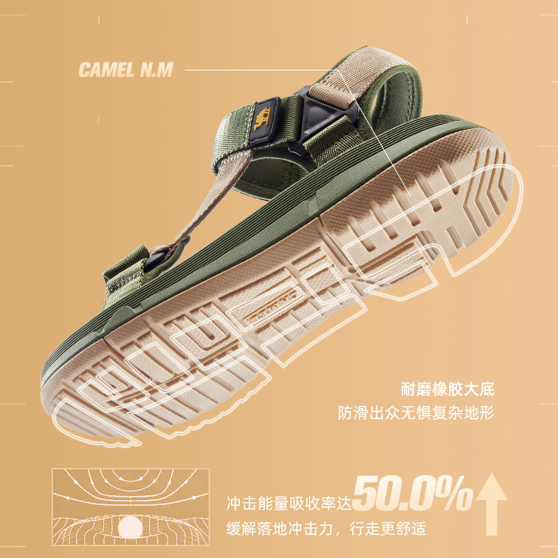骆驼户外凉鞋男士夏季新款速干涉水透气轻便防滑外穿运动沙滩鞋女,淘宝优惠券,粉丝福利购,淘宝优惠卷