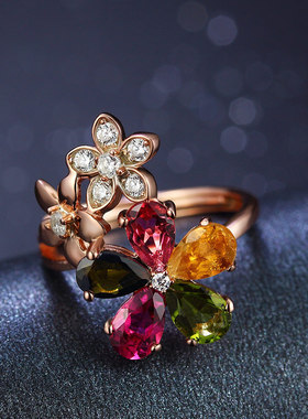 巴西糖果色925玫瑰小肥珠宝天然