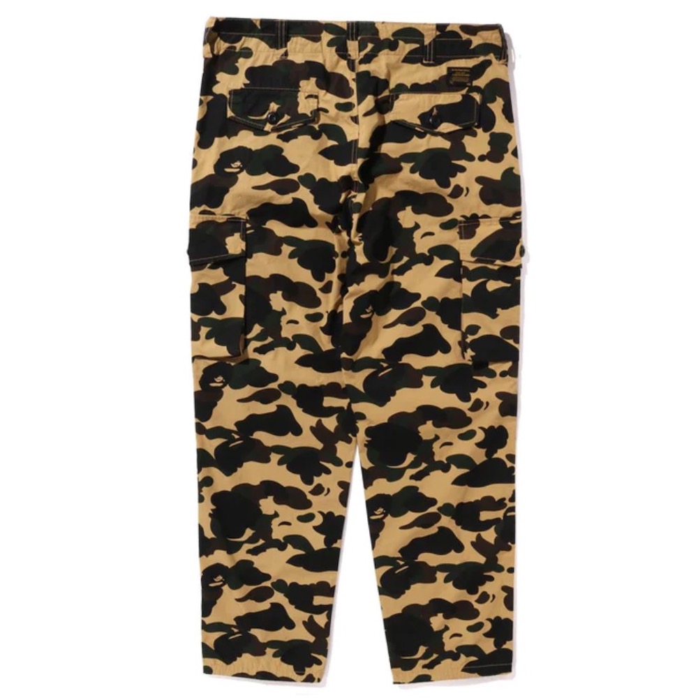 BAPE 休闲裤 迷彩多口袋直筒工装裤 日本代购 1ST CAMO 6 POCKET