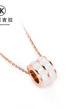 幸运吉拉水晶轻奢镀金项链