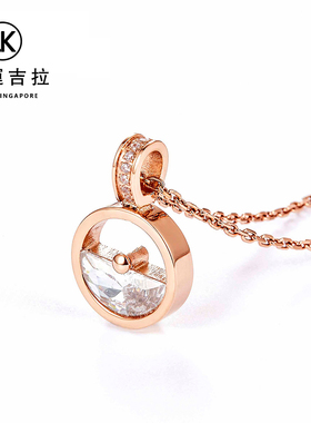 幸运吉拉镀金锁骨链一一汪清泉