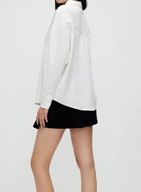 CHCH Women's Blouse Knitted Patchwork Striped Blouse Casual
