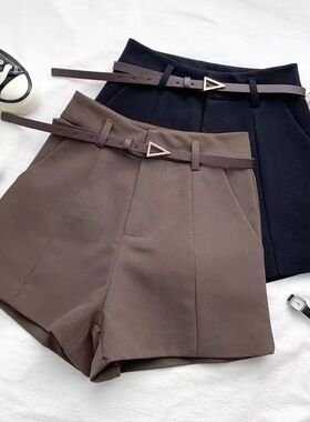 ITOOLIN Casual Women's Shorts A-line High Waist Short Chic O