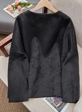 Fashionable Chinese Style Jacquard Shirt Jacket Women's Top