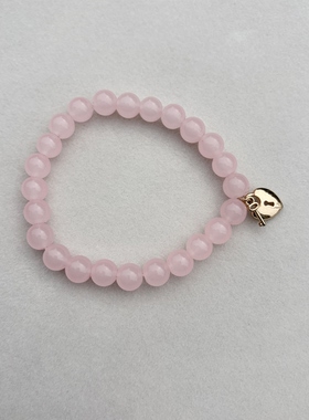 青岛外贸流行饰品欧美原单个性小众天然石头热卖爱心精品手链