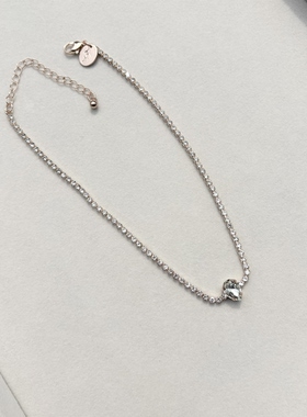 青岛外贸流行饰品欧美原单个性小众热卖宝石链超闪卡脖精品项链