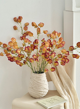 灯笼果仿真花高级感逼真假花栾树果家居客厅摆件婚庆垂吊拍摄道具