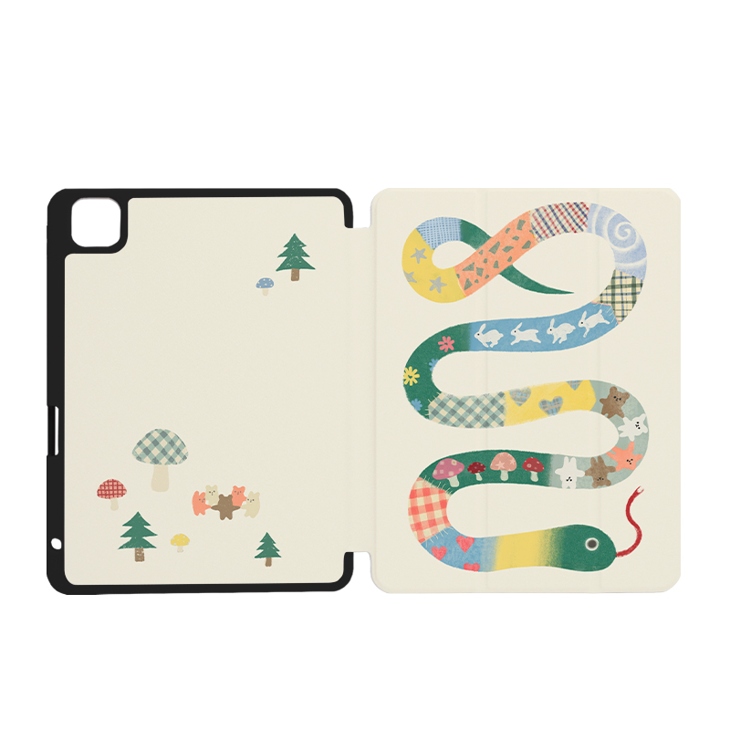 9397蛇年生肖蛇·拼拼蛇自创ipad平板壳适用于ipadpro2018/2020/2024 10.9 11寸12.9寸13寸 - 图3