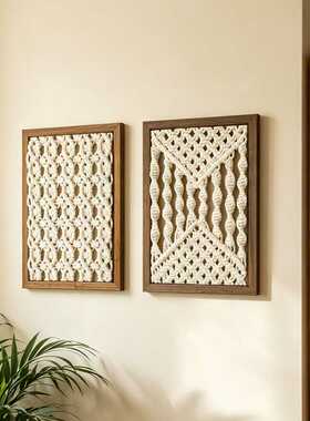 Cotton Woven Wall Hanging Decor Tabletop Wall Mount Picture