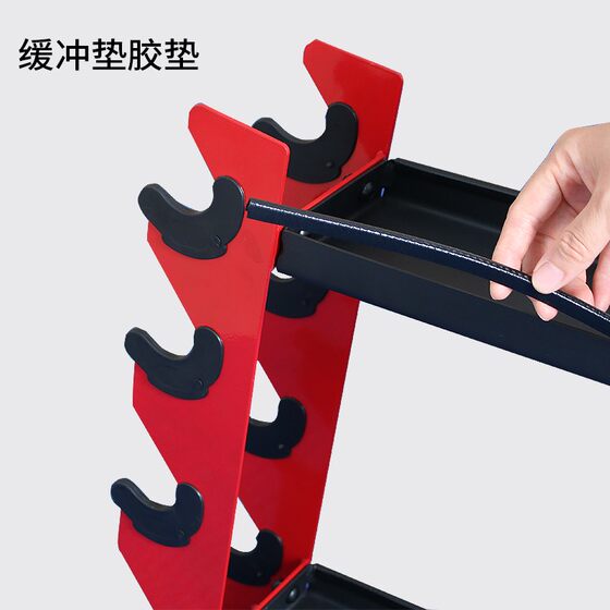 Dumbbell rack household double-layer professional kettlebell rack bracket support multi-functional small display room fitness equipment