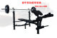 Weight bench multifunctional fitness equipment round tube barbell frame bench press rack kicking biceps trainer dumbbell bench