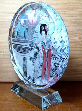 纪念品古代模型水晶摆件