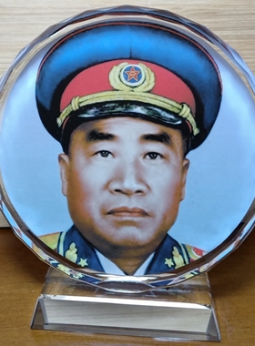 朱德摆件纪念品礼物装饰品模型十大元帅工艺品收藏品礼品水晶摆设