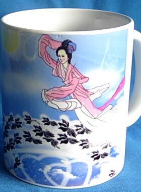 牛郎织女水杯鹊桥相会纪念品七夕礼品情人节礼物杯子爱情摆件茶杯