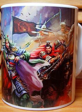 蜀汉五虎将水杯摆设三国英雄张飞赵云关羽马超黄忠摆件礼物茶杯子