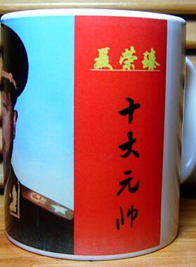 聂荣臻摆设杯子纪念品八一礼物收藏品装饰品十大元帅茶杯摆件杯子