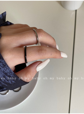 ins戒指环极细百搭气质男女情侣
