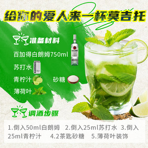 【国行有码】孟买蓝宝石金酒百加得百朗姆酒进口洋酒金菲士基酒