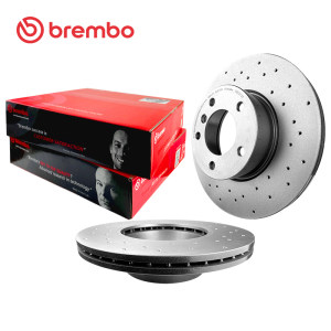 打孔前刹车盘brembo布雷博XTRA适配宝马320/325/328/330/X1