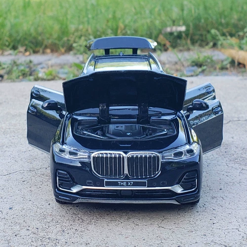 Bmw, warrior, внедорожный легкосплавный автомобиль, модель автомобиля со светомузыкой, реалистичная игрушечная машина, масштаб 1:32