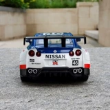 Nissan, warrior, гоночный автомобиль, модель автомобиля, реалистичная игрушечная машина со светомузыкой, масштаб 1:22