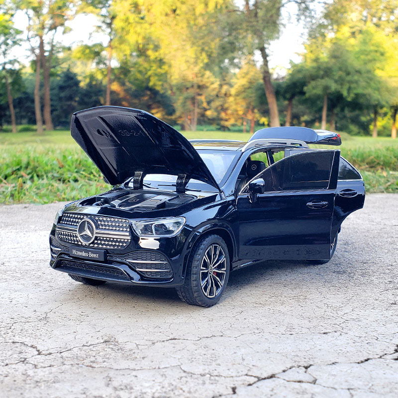 1/24奔驰GLE350合金汽车模型声光回力大号玩具越野车金属车模摆件 - 图0
