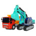 Máy xúc lật xe tải bé kỹ thuật xe đặt mini máy xúc nhỏ xe đồ chơi xe bé trai - Đồ chơi điều khiển từ xa shop đồ chơi trẻ em Đồ chơi điều khiển từ xa